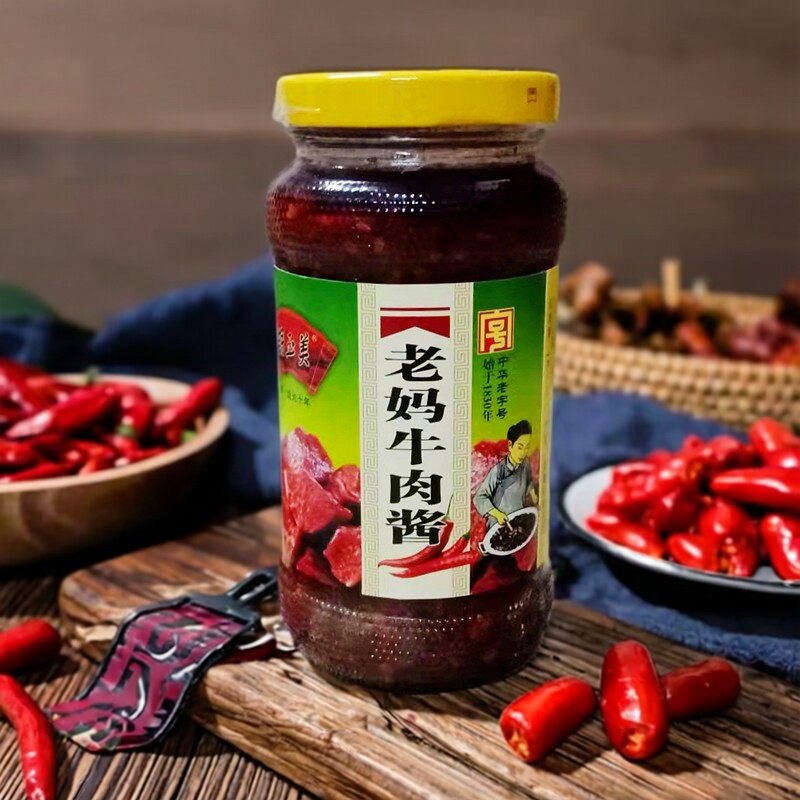 安徽安庆特产老字号胡玉美老妈牛肉酱肉末干豆酱即食下饭酱菜