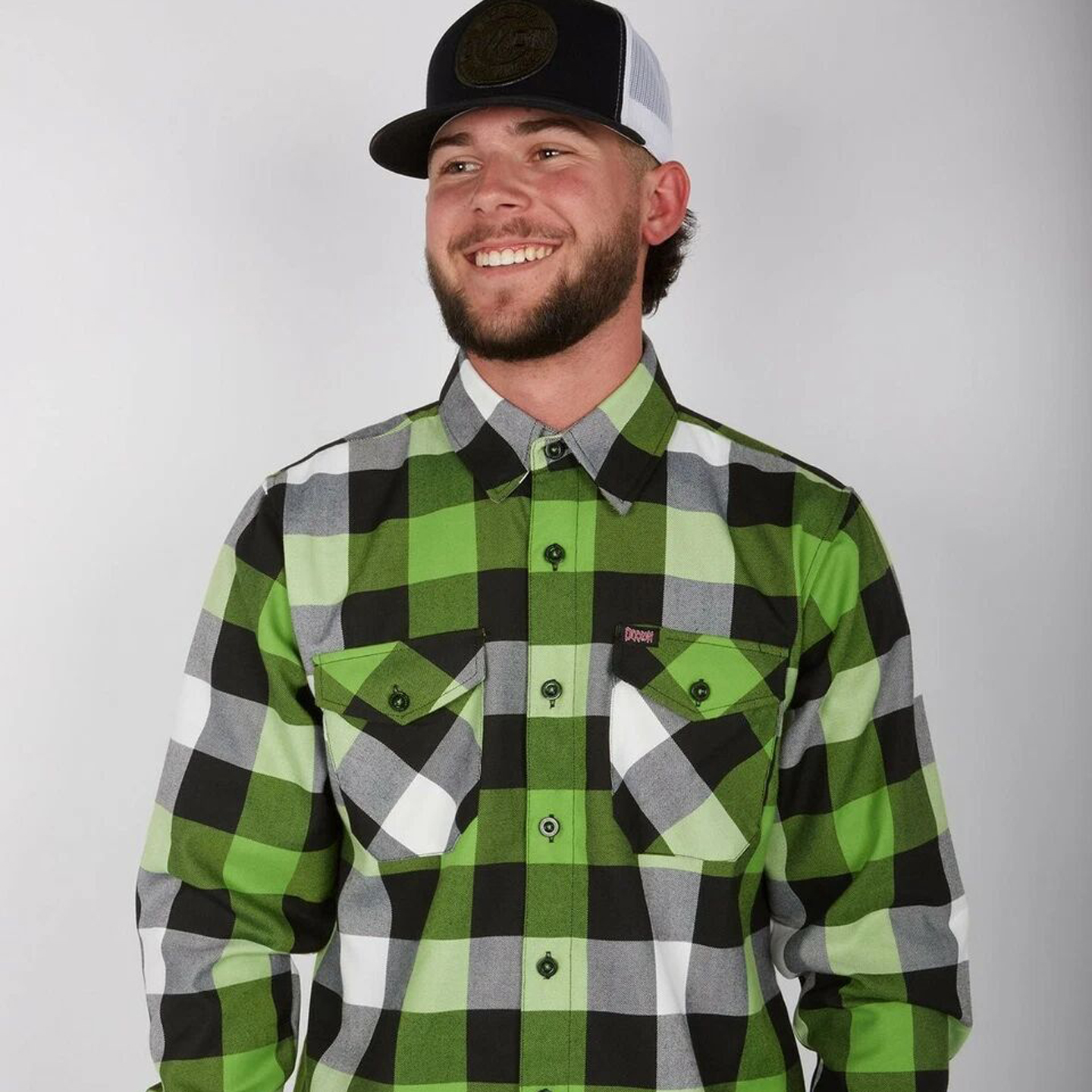 绿色粘液配色宽松oversize衬衫