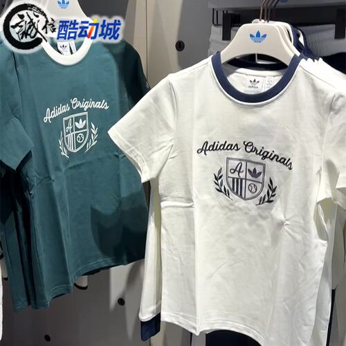 阿迪达斯三叶草女子纯棉短袖