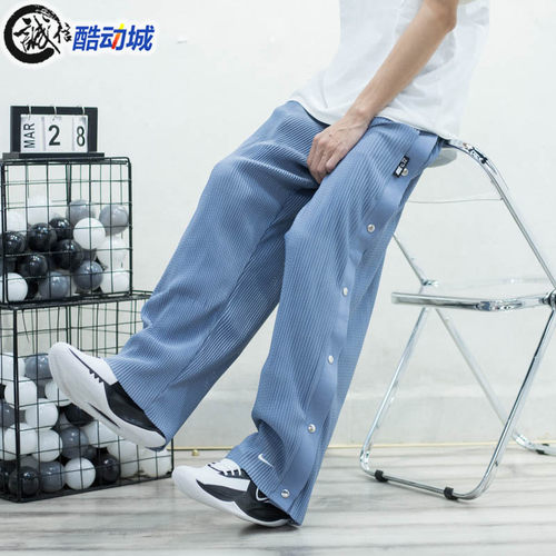 耐克男裤2024春季新款侧排口时尚透气休闲中腰运动长裤DX6659-493