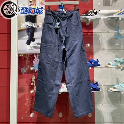 阿迪达斯三叶草男子2024新款街头板仔文化纯棉运动裤 JC6839 6840