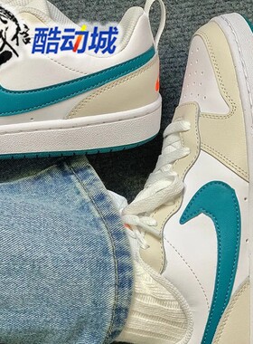 NIKE耐克大童2026新款COURT经典百搭运动休闲透气板鞋 BQ5448-017
