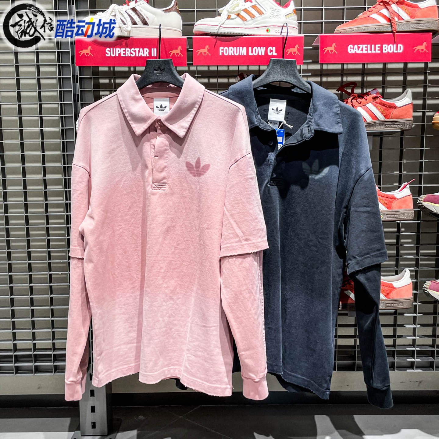 阿迪达斯三叶草男子2026新款假两件运动休闲POLO衫 KR5053 KR5054