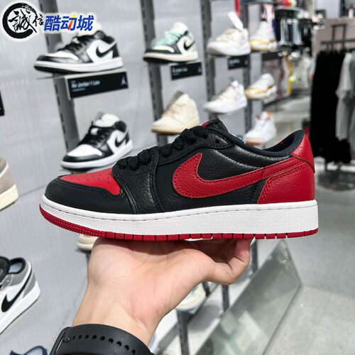 Nike耐克大童2026秋新款AJ1时尚拼接运动鞋防滑篮球鞋 IW6277-001