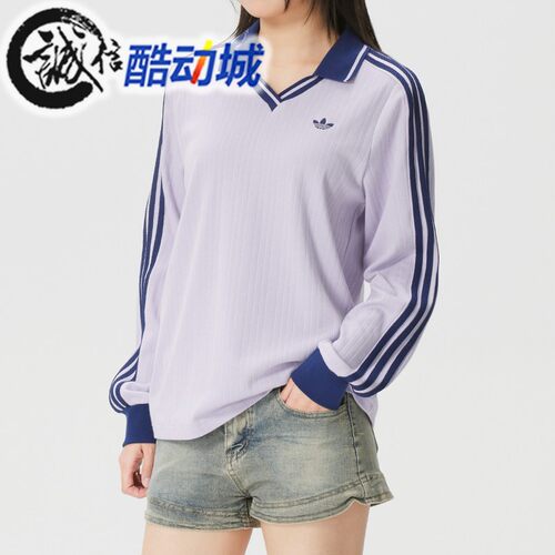 阿迪达斯三叶草女子运动polo衫