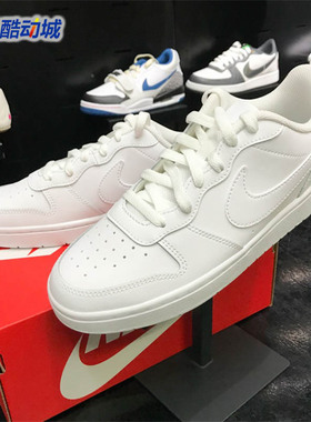 Nike耐克女鞋2024秋新款COURT纯白百搭透气运动休闲鞋 BQ5448-100