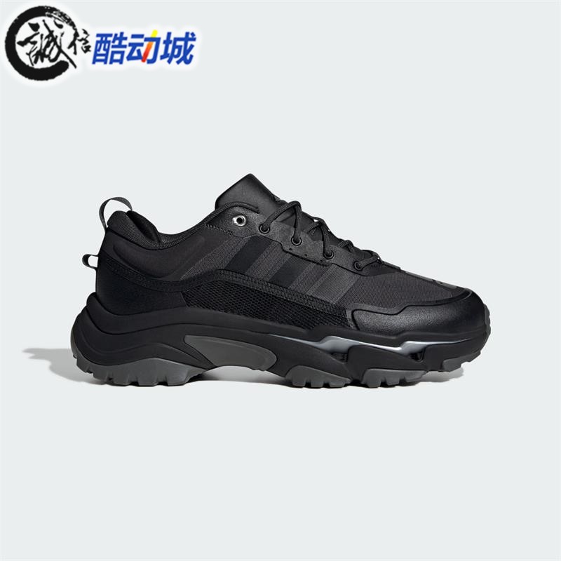 阿迪达斯男跑步鞋经典黑武士