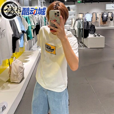 阿迪达斯三叶草男女装纯棉透气运动休闲圆领短袖T恤KD4289 KD4290