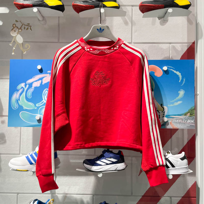 阿迪达斯三叶草女子圆领卫衣