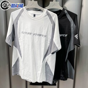Adidas阿迪达斯男子2026夏季赛车风撞色运动短袖T恤 LC7786LC7790