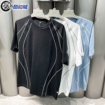 阿迪达斯男子2026夏款运动休闲圆领短袖T恤 KY5642 KY5643 KY5644
