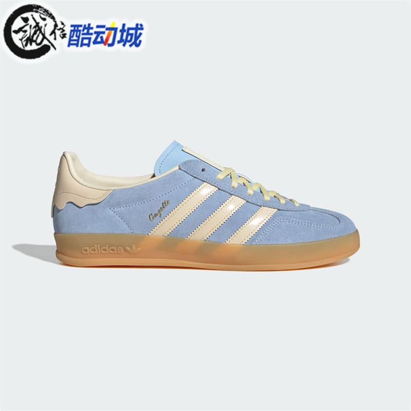 阿迪达斯三叶草男女鞋2025春款GAZELLE经典休闲板鞋德训鞋 JR8029