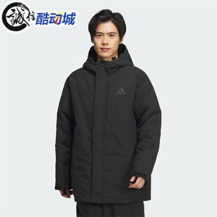 阿迪达斯男装拒水防泼保暖600蓬连帽鸭绒运动羽绒服JY4213 JY4212