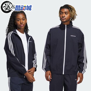 Adidas阿迪达斯情侣款经典条纹百搭立领运动夹克外套 IY1631 1630