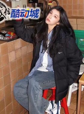 耐克男子外套2025冬季新款防风运动保暖休闲舒适羽绒服HQ4183-010