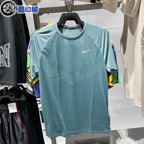 Nike耐克男子2026夏季Stride Dri-FIT跑步速干运动短袖HV5204-382