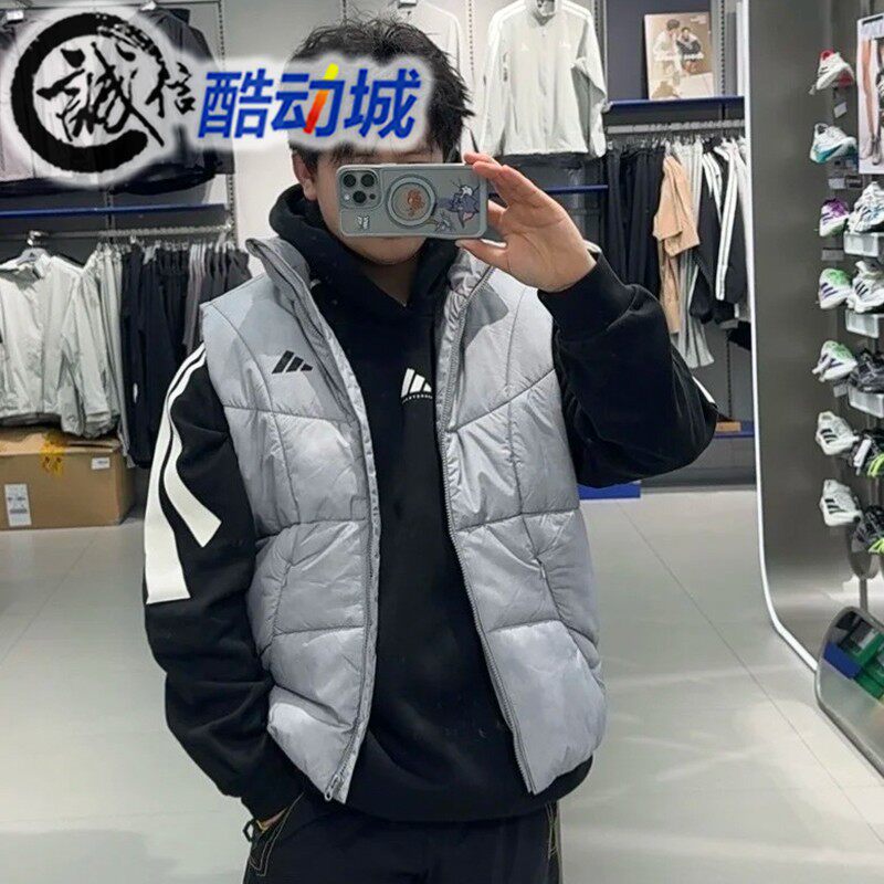 阿迪达斯男子篮球运动棉马甲