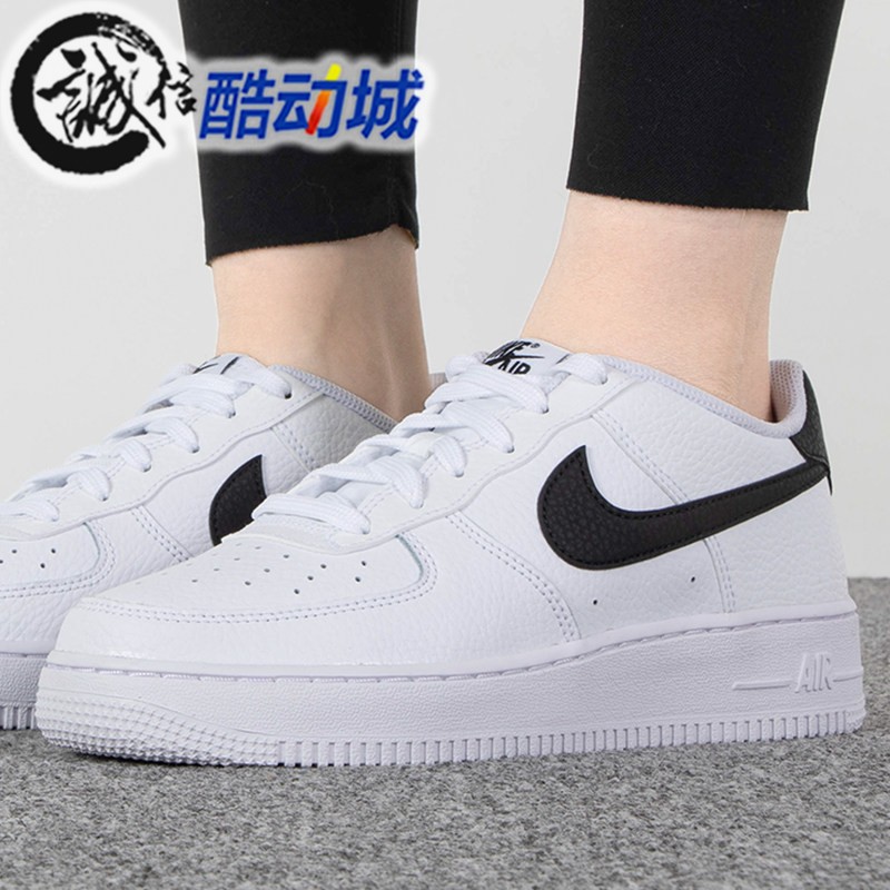 Nike耐克大童鞋AIR FORCE 1空军透气百搭运动休闲板鞋 CT3839-100