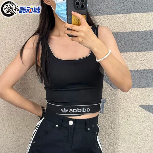阿迪达斯三叶草女子运动背心