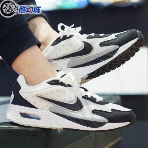 耐克男鞋2025春季AIR MAX SOLO网面透气缓震跑步鞋DX3666-100-002