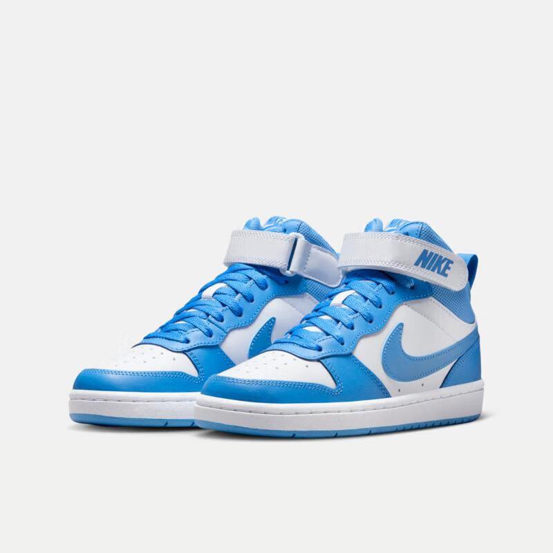 Nike耐克男女童鞋2025春款COURT BOROUGH 耐磨运动板鞋CD7782-123