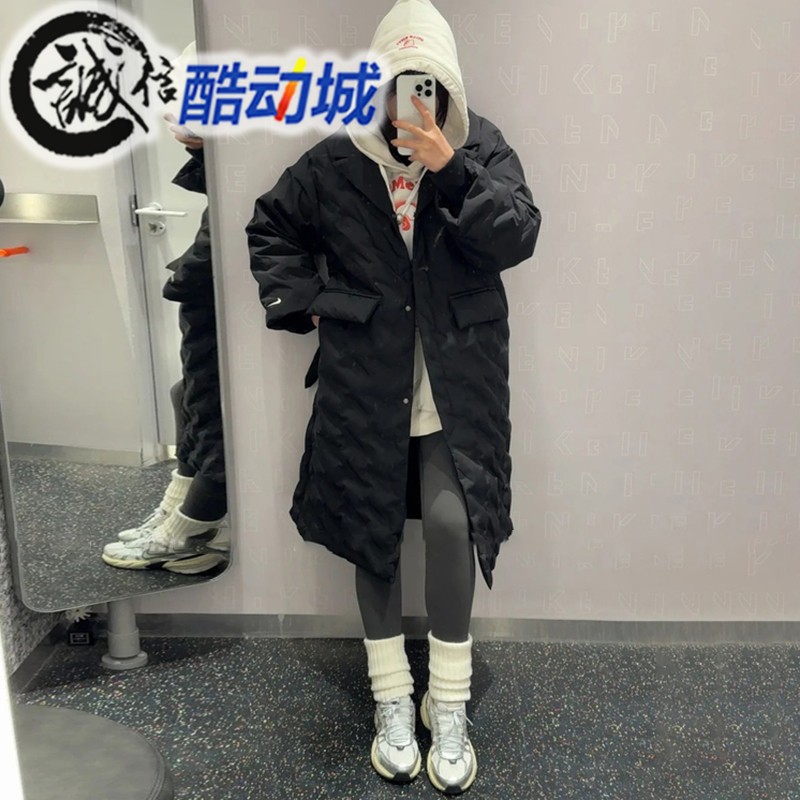 耐克女子中长款运动羽绒服
