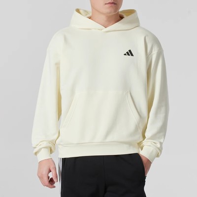 阿迪达斯男子2025春季新款简约百搭运动休闲连帽卫衣套头衫JN7715