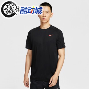 Nike耐克男子2025夏新款健身训练跑步运动速干短袖T恤 HV2129-010