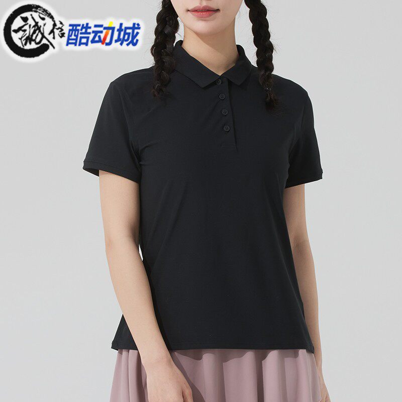 Nike耐克女装2025夏季新款黑色针织透气运动休闲POLO衫FQ1575-010