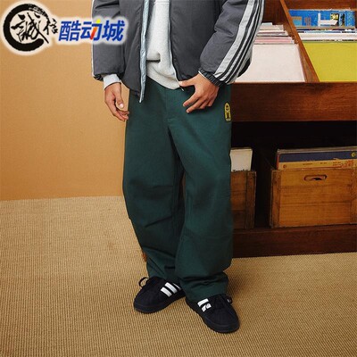 阿迪达斯三叶草宽松男运动长裤