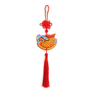 鱼跃龙门木质2026年新品鱼锦鲤挂件烫金春节室内挂饰家居吉祥装饰