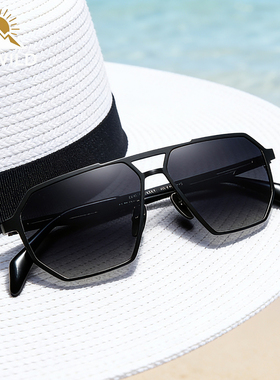 纯钛高级感多边形太阳镜男女同款