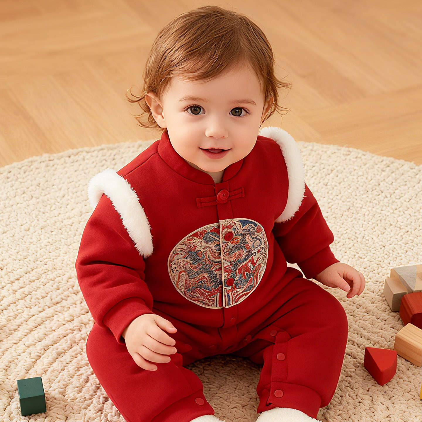 满月周岁礼服连体衣秋冬款