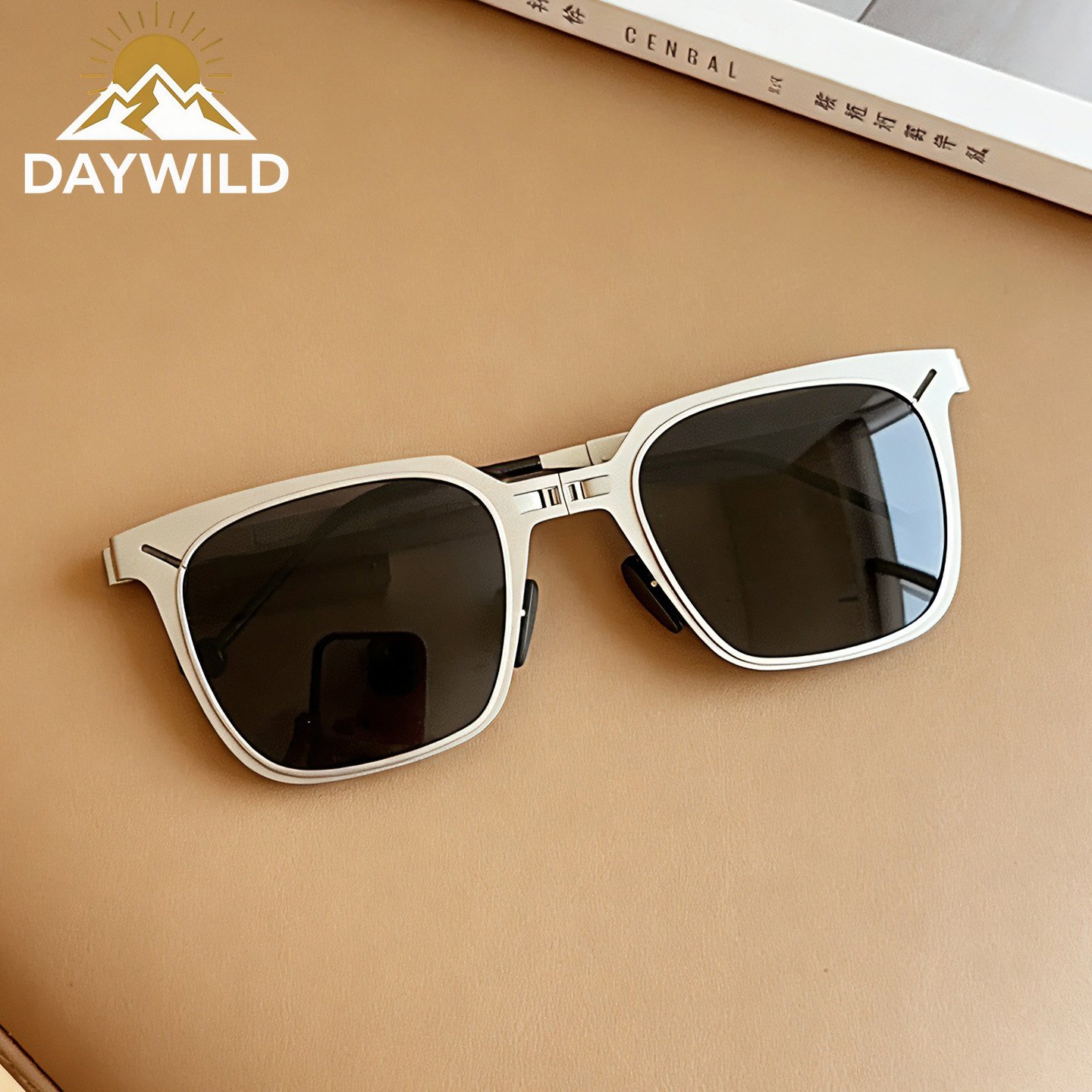 DAYWILD折叠偏光太阳眼镜UV400男女同款开车墨镜可配度数近视眼镜