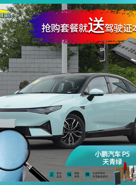 小鹏汽车-P5天青绿色汽车补漆油漆深划痕刮痕修补修复自喷漆套装