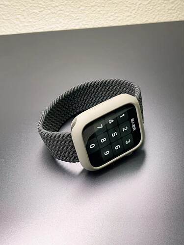 iwatchs8夏季透气表带尼龙编织