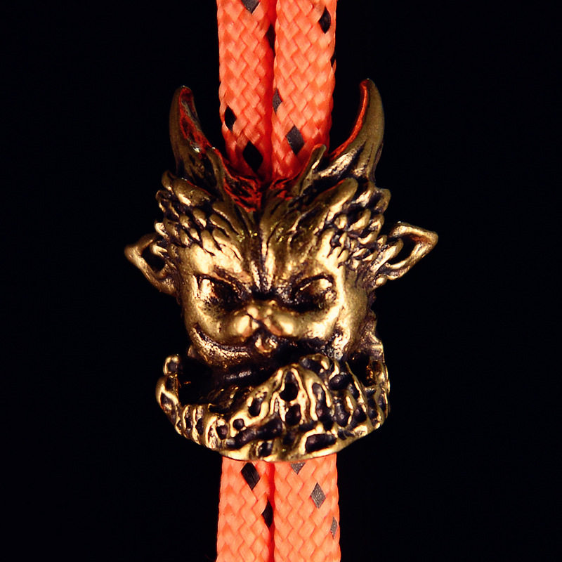 复古黄铜龙宝宝刀坠EDC伞绳坠手电坠钥匙扣挂件DIY配饰挂坠,饰品/流行首饰/时尚饰品新,摆件,淘宝优惠券,粉丝福利购,淘宝优惠卷