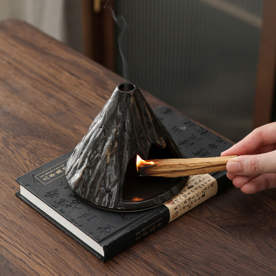 陶瓷香炉秘鲁圣木条托高油性palosanto净化空间塔香冥想香薰托盘