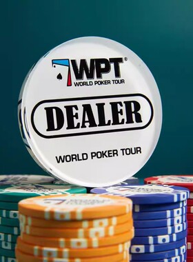 WPT亚克力庄DEALER码德州扑克庄码亚克力三角ALLIN牌德州扑克配件