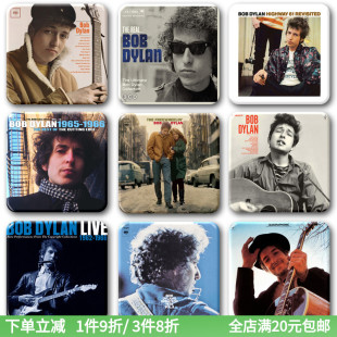 BOB DYLAN专辑CD周边徽章饰品 鲍勃迪伦胸针摇滚乐队挂件冰箱贴