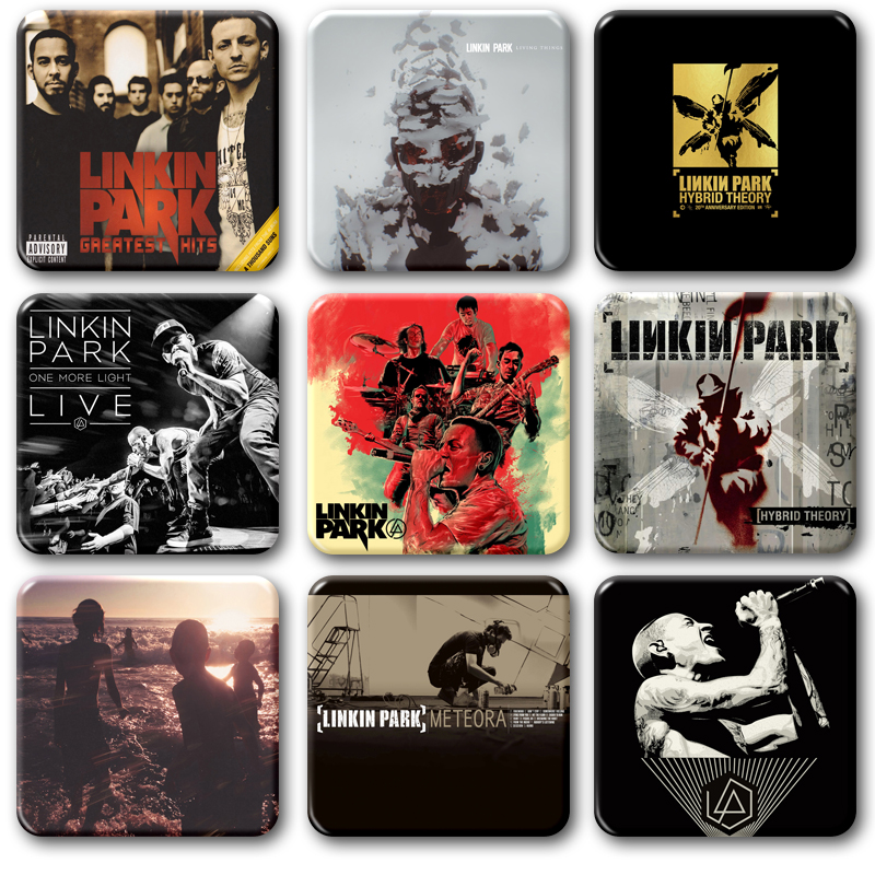 林肯公园Linkin Park专辑CD周边徽章冰箱贴摇滚乐队潮玩挂件饰品