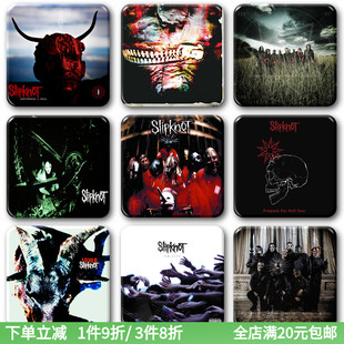 活结Slipknot乐队专辑CD周边徽章胸针摇滚音乐琴行挂件饰品冰箱贴