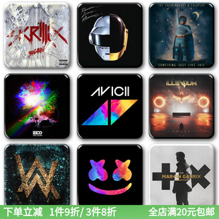 小马丁A神烟鬼Alan Walker凤凰Avicii棉花糖电音DJ专辑徽章挂贴饰