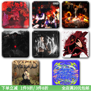 SASIOVERLXRD专辑寄生封面周边徽章胸针嘻哈说唱rapper潮玩挂饰品