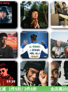 Rich Brian Chigga七哥YNW Melly专辑封面徽章周边挂饰 嘻哈胸针