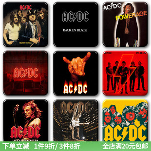 ACDC乐队专辑周边徽章挂件重金属硬核摇滚音乐节应援礼物胸针饰品