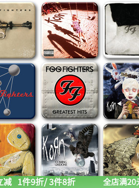 korn科恩专辑徽章周边Foo Fighters喷火战斗机乐队摇滚挂件贴饰品