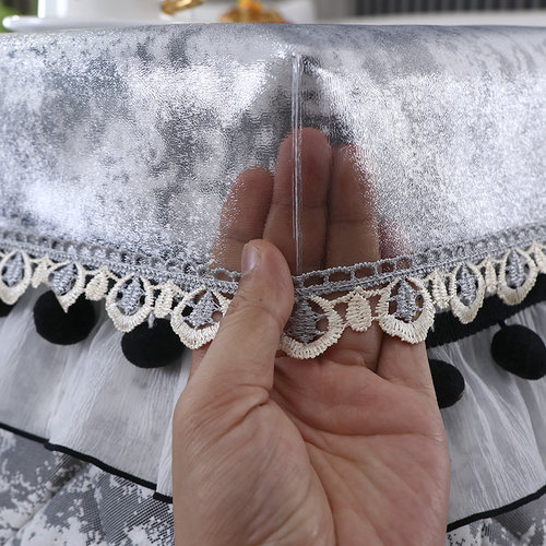 电炉套专用透明皮罩烤火桌罩套长方形垂边包角正方形防水防油桌布