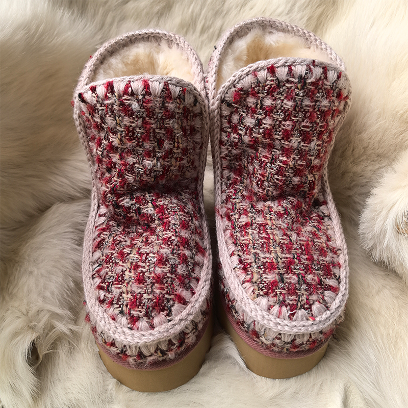 冬季新款加绒加厚雪地靴