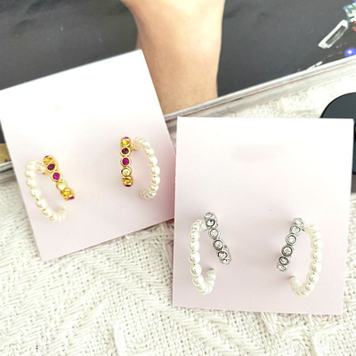 C形设计法式简约耳圈耳环